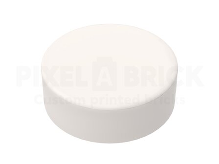 LEGO&reg; Tile Round 1x1 White Bedrukken