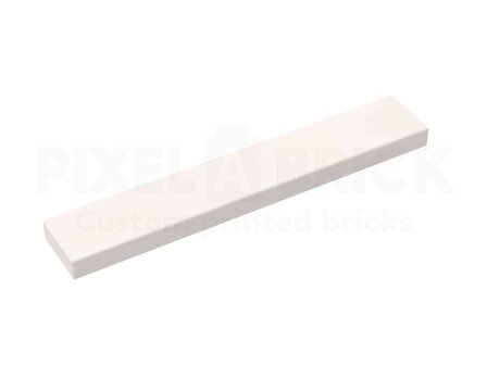 ✐ Tile 1x6 White Bedrukken