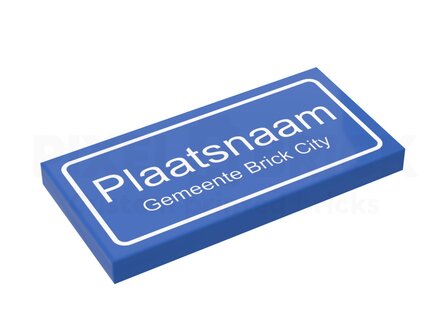 LEGO&reg; Plaatsnaam + Gemeente 2x4