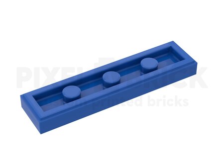 LEGO&reg; Verkeersbord L204 (Wacht tot het rode licht gedoofd is) Tile 1x4 Blue