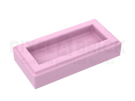 LEGO&reg; Rijbewijs Tile 1x2 Bright Pink