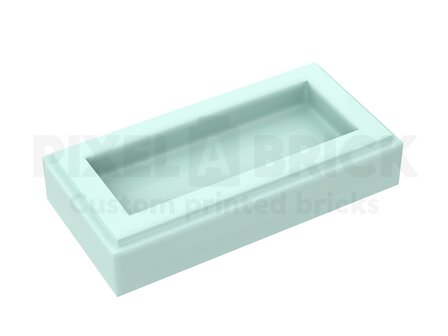 LEGO&reg; Identiteitskaart Tile 1x2 Light Aqua