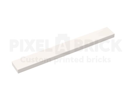 ✐ Tile 1x8 White Bedrukken