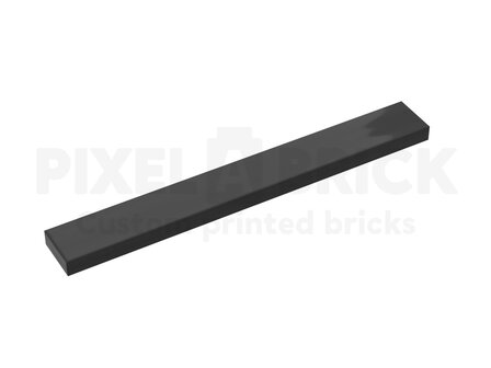 LEGO&reg; Tile 1x8 Black Bedrukken