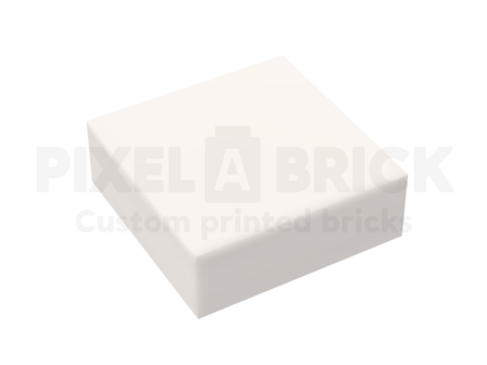 ✐ Tile 1x1 White Bedrukken