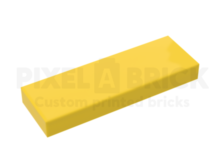 ✐ Tile 1x3 Yellow Bedrukken