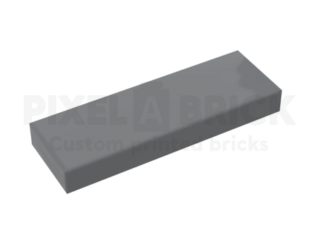 ✐ Tile 1x3 Dark Gray Bedrukken