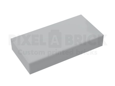 ✐ Tile 1x2 Light Gray Bedrukken