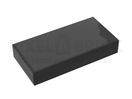 ✐ Tile 1x2 Black Bedrukken