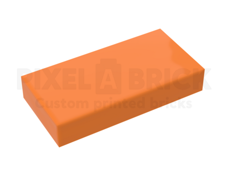 ✐ Tile 1x2 Orange Bedrukken