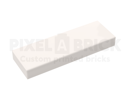 ✐ Tile 1x3 White Bedrukken