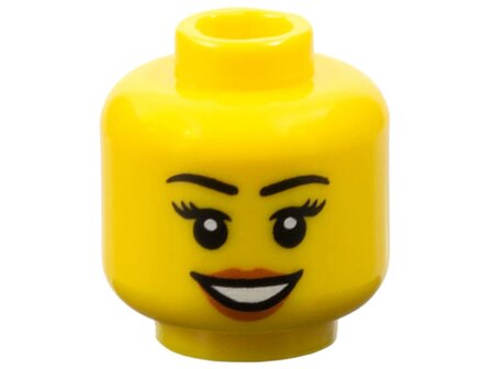 Minifigure Hoofd Vrouw Blij