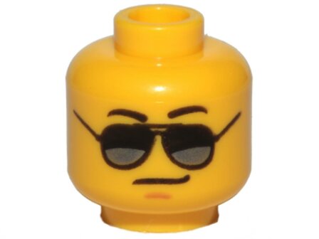 Minifigure Hoofd Man met Zonnebril