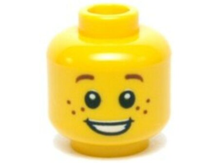 Minifigure Hoofd Kind Blij