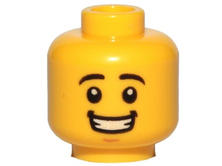 Minifigure Hoofd Man Blij