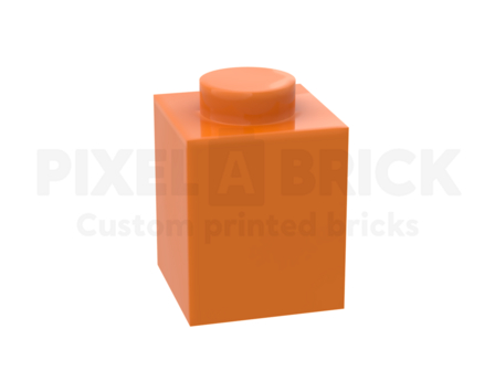 ✐ Brick 1x1Orange Bedrukken 3005