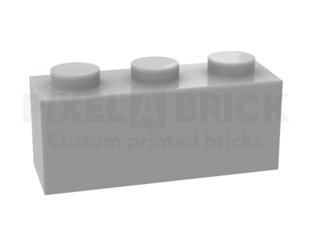 ✐ Brick 1x3 Light Gray Bedrukken 3622