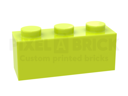 ✐ Brick 1x3 Lime Bedrukken 3622