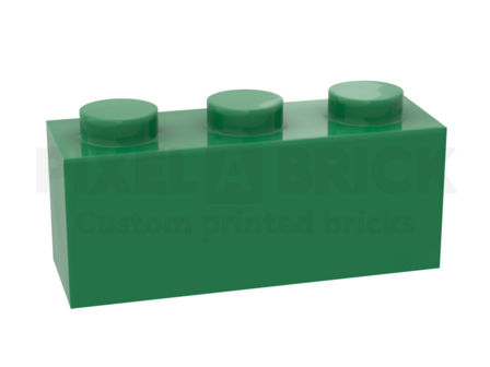 ✐ Brick 1x3 Green Bedrukken 3622