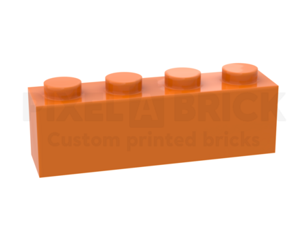 ✐ Brick 1x4 Orange Bedrukken 3010