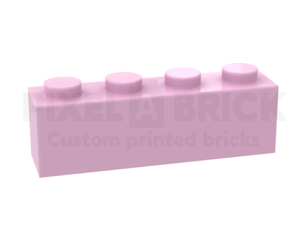 ✐ Brick 1x4 Bright Pink Bedrukken 3010