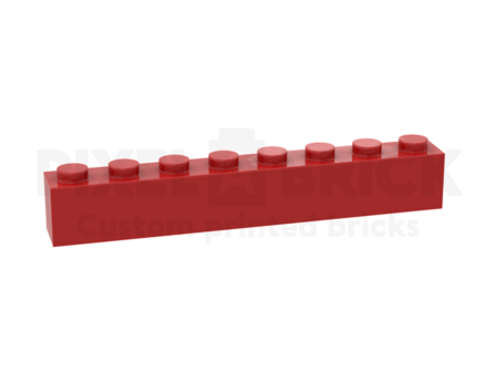 ✐ Brick 1x8 Red Bedrukken 3008