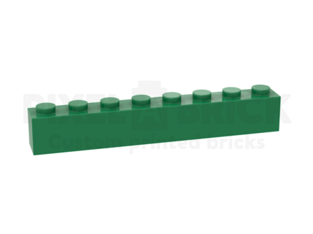 ✐ Brick 1x8 Green Bedrukken 3008