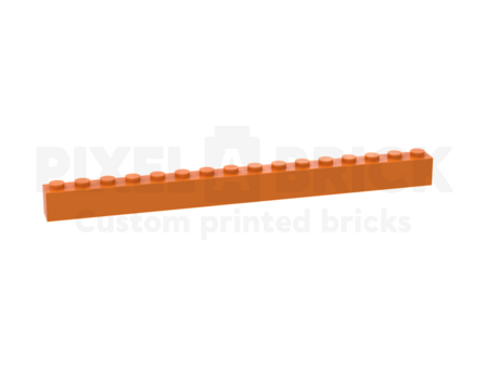 ✐ Brick 1x16 Orange Bedrukken 2465