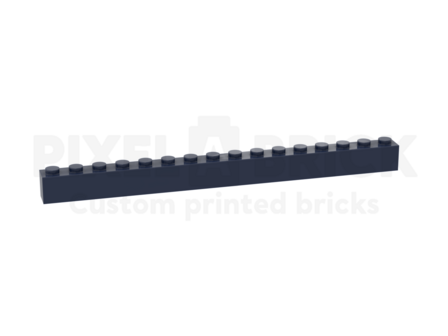 ✐ Brick 1x16 Dark Blue Bedrukken 2465