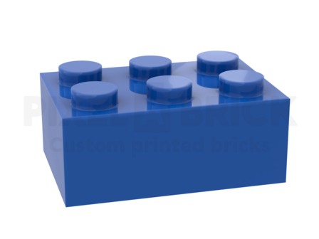 ✐ Brick 2x3 Blue Bedrukken 3002