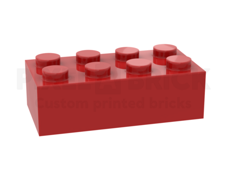 ✐ Brick 2x4 Red Bedrukken 3001