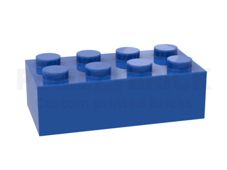 ✐ Brick 2x4 Blue Bedrukken 3001