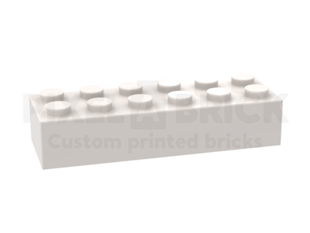 ✐ Brick 2x6 White Bedrukken 2456