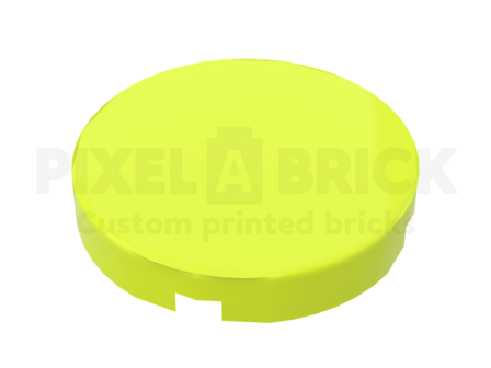 Tile Round 2x2 Lime Bedrukken 14769