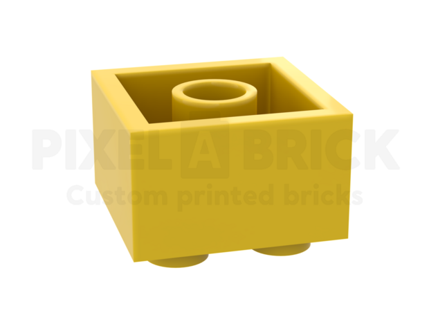 ✐ Brick 2x2 Yellow Bedrukken