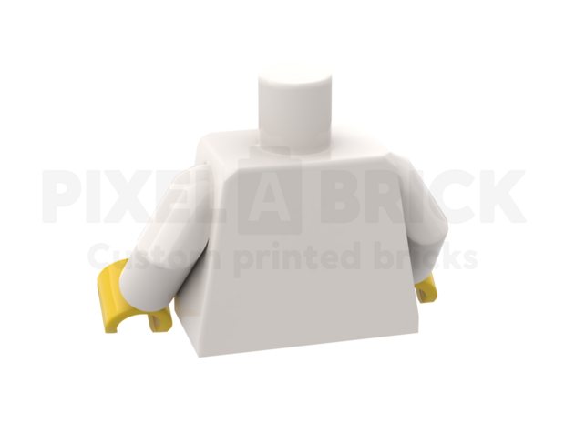 Minifig Torso White Bedrukken