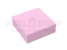 ✐ Tile 1x1 Bright Pink Bedrukken