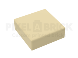 ✐ Tile 1x1 Tan Bedrukken