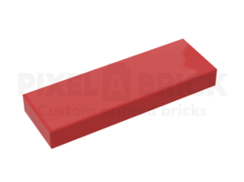 ✐ Tile 1x3 Red Bedrukken