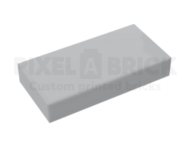 ✐ Tile 1x2 Light Gray Bedrukken