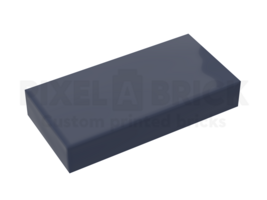 ✐ Tile 1x2 Dark Blue Bedrukken