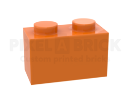 ✐ Brick 1x2 Orange Bedrukken 3004