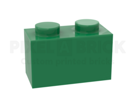 ✐ Brick 1x2 Green Bedrukken 3004