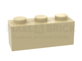 ✐ Brick 1x3 Tan Bedrukken 3622