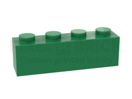 ✐ Brick 1x4 Green Bedrukken 3010