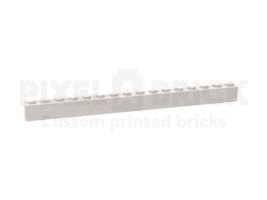 ✐ Brick 1x16 White Bedrukken 2465