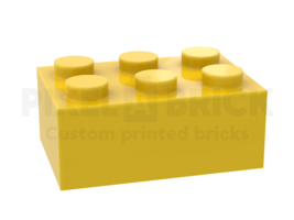 ✐ Brick 2x3 Yellow Bedrukken 3002