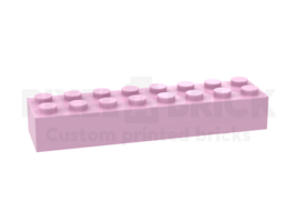 ✐ Brick 2x8 Bright Pink Bedrukken 3007